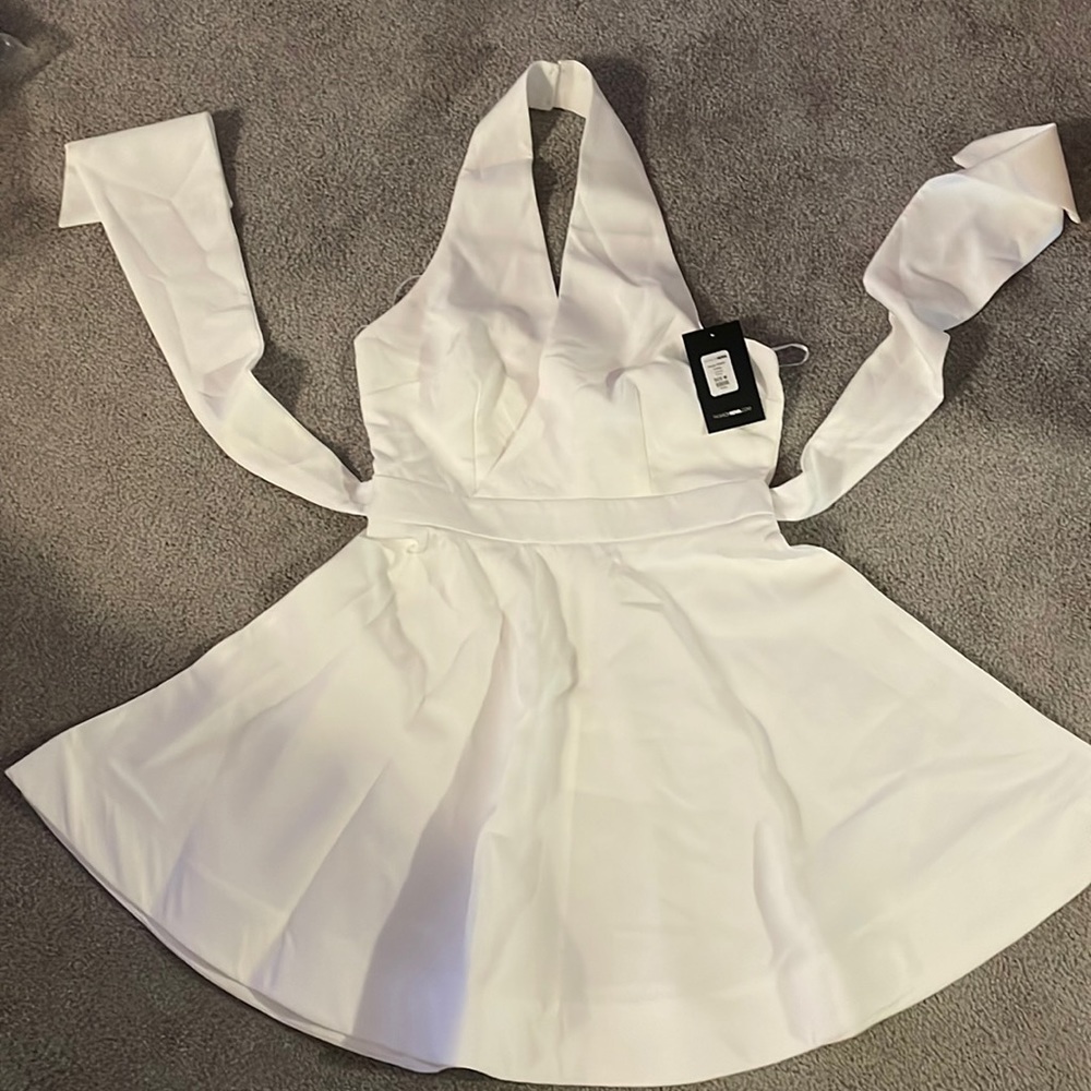 Paula skater dress white size M